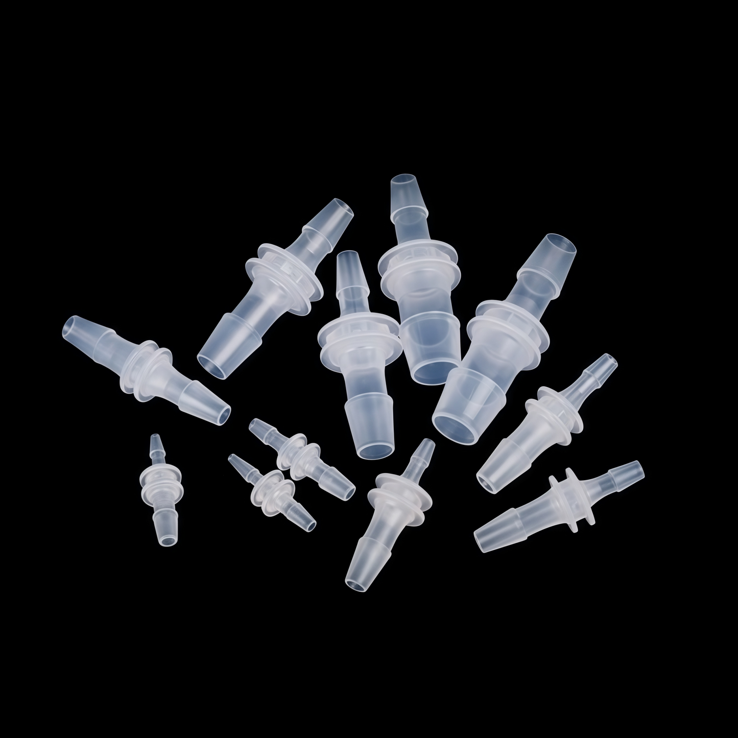 Reducer Tube Connectors Barb Fittings – Food‑Grade PP Plastic