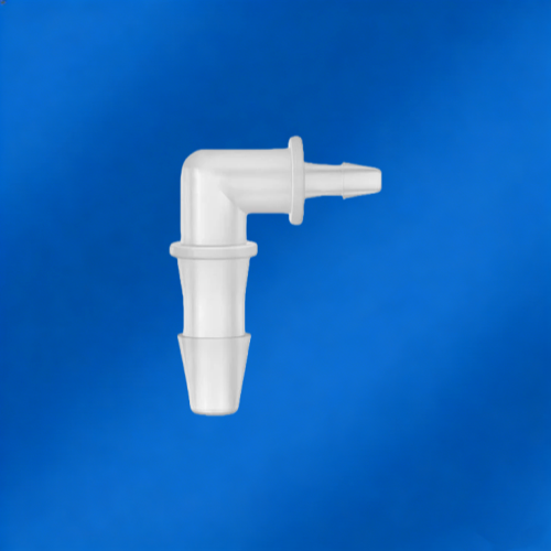 Reductor de codo de 90 grados, conector de tubo de plástico con púas de 3,2 mm a 11,1 mm