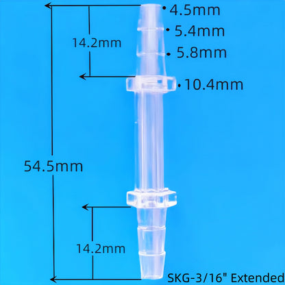 Equal Barb Hose Fittings – Food Grade Plastic Tube Connectors (PP)