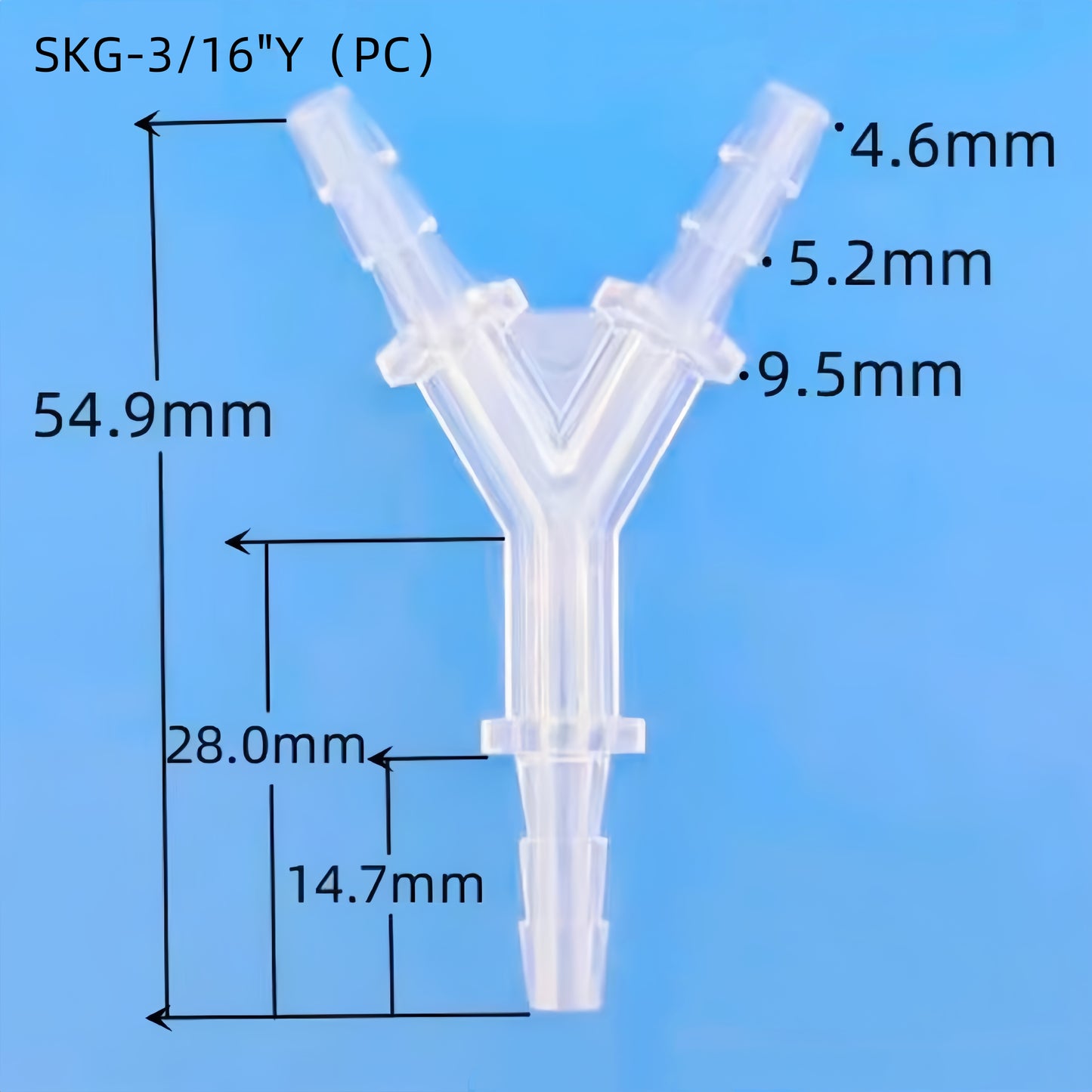 Premium PP Y‑Type Y Barb Connector | Heat & Chemical Resistant
