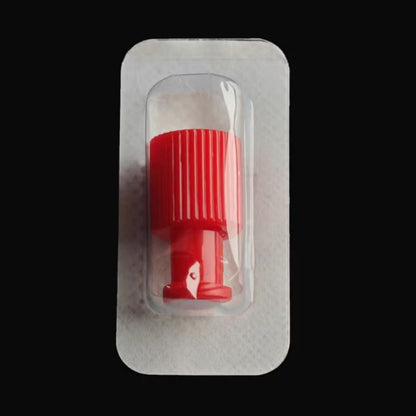 Sterile Medical Male Luer Lock to Female Luer End Plug – Close-Up View
