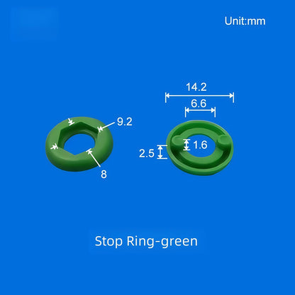 10 /pk Luer Bulkhead Panel Connector PP Food grade Plastic Panel Mounting Tube Connector