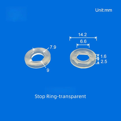 10 /pk Luer Bulkhead Panel Connector PP Food grade Plastic Panel Mounting Tube Connector
