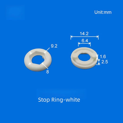 10 /pk Luer Bulkhead Panel Connector PP Food grade Plastic Panel Mounting Tube Connector