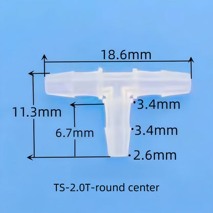 Equal Diameter T-Type Barbed Tee Connector – Durable PP Plastic Hose Joint for Secure and Leak-Free Plumbing