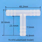 Equal Diameter T-Type Barbed Tee Connector – Durable PP Plastic Hose Joint for Secure and Leak-Free Plumbing