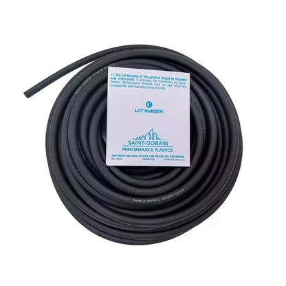 TYGON NORPRENE A-60-G Peristaltic Pump Tubing 15m Pack - Saint-Gobain black industrial hose, -60°C to 135°C, chemical resistant
