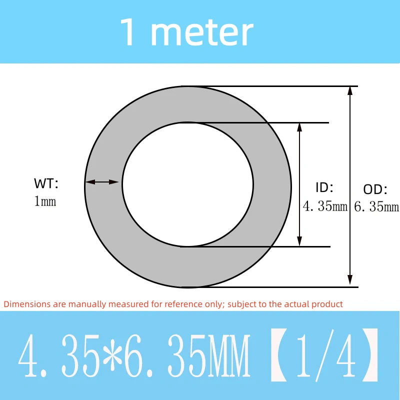 Transparent Teflon PTFE FEP F46 Tetrafluoro Tube 1/16 1/4 3/8 1/2 1.5 1 Inch Options