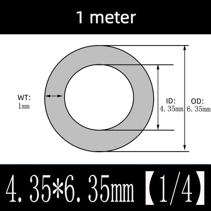 Transparent Teflon PTFE FEP F46 Tetrafluoro Tube 1/16 1/4 3/8 1/2 1.5 1 Inch Options