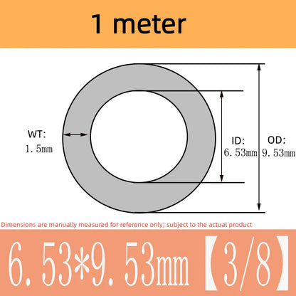 Transparent Teflon PTFE FEP F46 Tetrafluoro Tube 1/16 1/4 3/8 1/2 1.5 1 Inch Options
