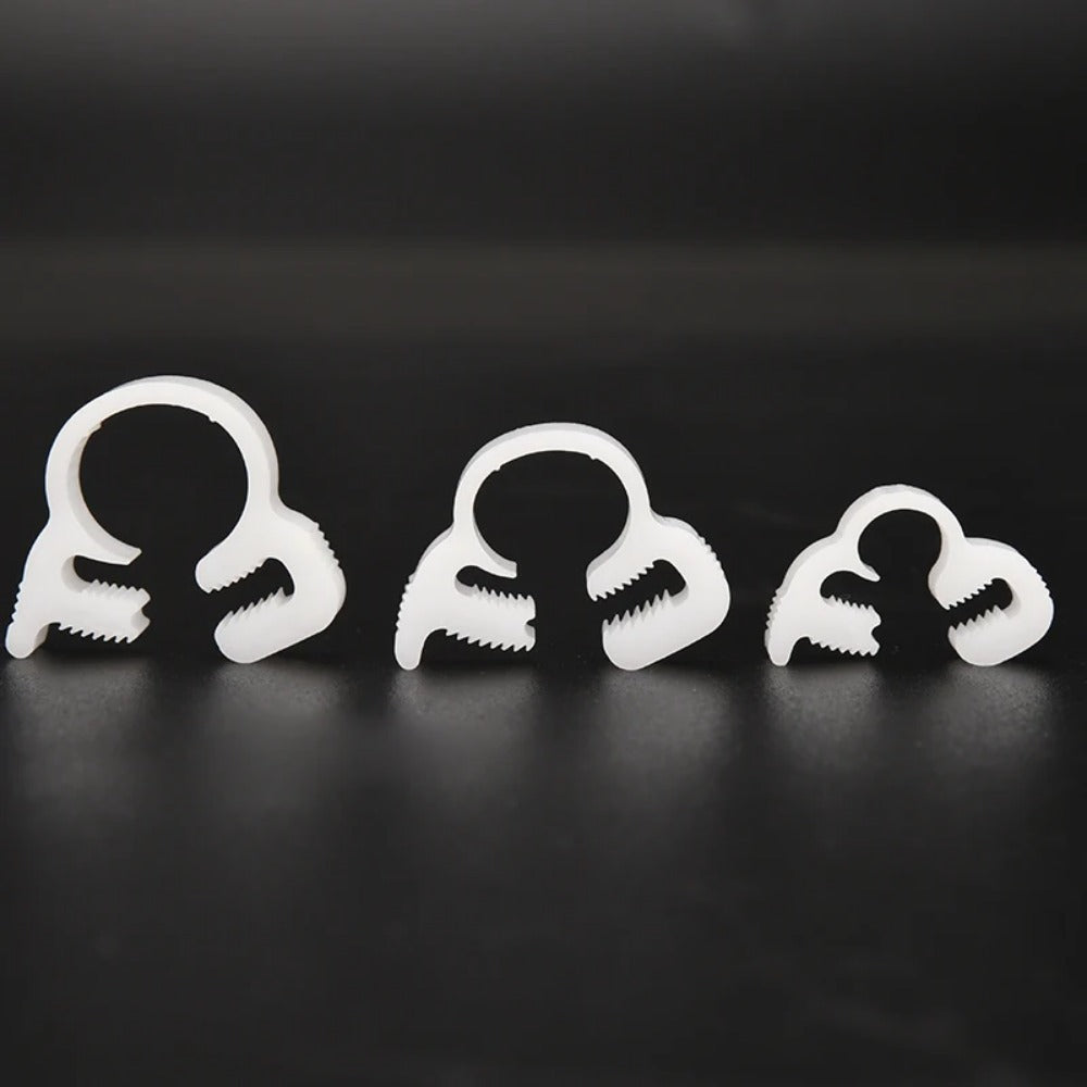 100/pk  Tubing Clamps Plastic with Worm Gear , POM Hose Clamps