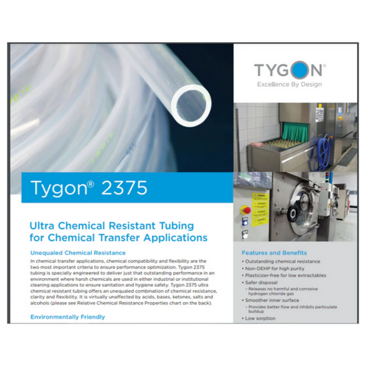 1m /pk Tygon 2375 2075 Chemical Transfer Tubing Super Anti-corrosion, Organic Solvent, Ink, Sulfuric Acid Hose