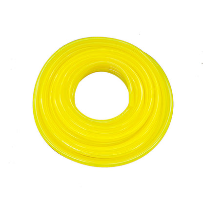 Tygon F-4040-A flexible translucent yellow fuel and lubricant tubing coiled in a roll
