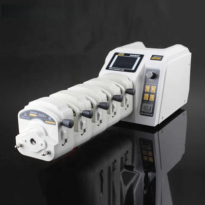 WT-600CA Multi-Channel High Flow Peristaltic Pump with LCD Display and 6 Pump Heads - Industrial Dosing Pump
