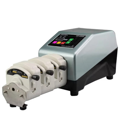 WT-600EL industrial peristaltic dosing pump with IP54 protection and brushless motor for chemical fluid transfer
