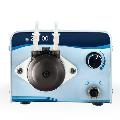 ZP100 Low Flow Small Peristaltic Pump Adjustable Speed Metering Dosing Pump Easy Operation