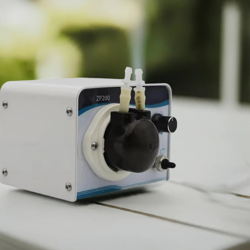 ZP200 Small Laboratory Metering Pump, Variable Speed, 100ml/min Flow Rate Peristaltic Pump