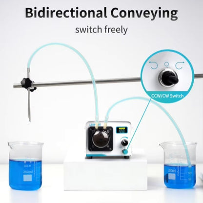 ZP200ST Intelligent Peristaltic Pump – Stepper Motor Drive & OLED Display
