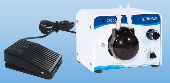 ZP200 24V DC Speed Adjustable Peristaltic Pump Food-Grade Reversible Lab Dosing 35-200mL/min
