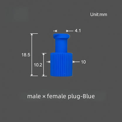 Male and Female Luer Plug Caps Luer Lock Stops Dust-proof