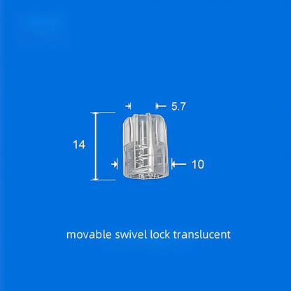 Managing Rotating Male Luer Fitting with Movable Swivel Luer Lock, PP，Slip (Rotating)