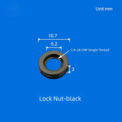 10 /pk Luer Bulkhead Panel Connector PP Food grade Plastic Panel Mounting Tube Connector