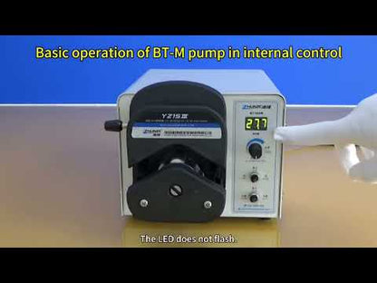 Bomba peristáltica de laboratorio YZ15, bomba dosificadora de agua de alto caudal de 0 a 2400 ml/min, 4 rodillos, pulso bajo con tubo de silicona de 2 m 