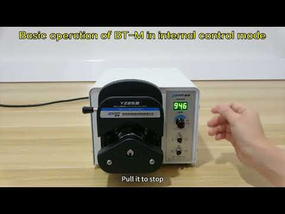 LK25-BT600M Flip-Top Pump Head Peristaltic Pump, Variable Speed Adjustable Flow Metering Pump