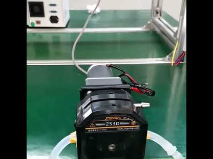 253D High Volume Peristaltic Pump 24v with DC Motor with Flip-Top Pump Head, Replace Tubing In Seconds