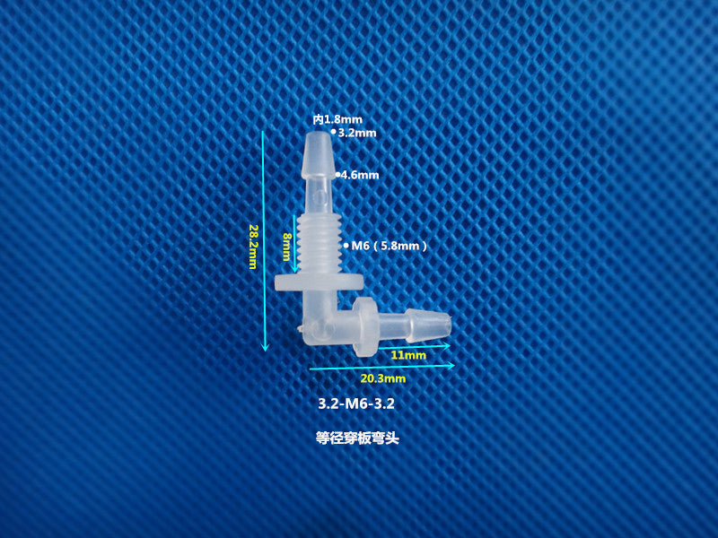 L Elbow Bulkhead Fittings, Elbow Hose Connector Panel Mounting Fitting