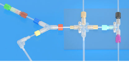 1/4-28UNF Female to Female Straight Connector - PP Tubing Adapter