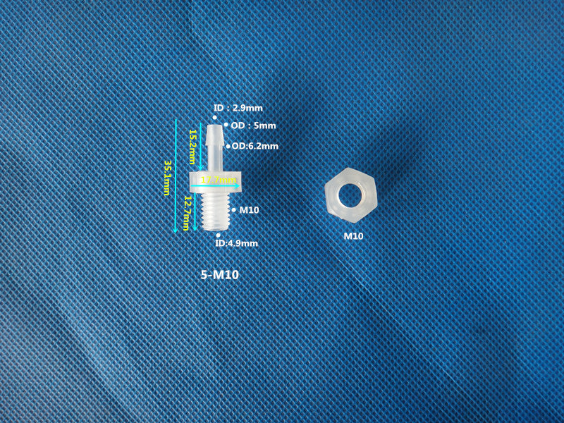 Plastic One-Way Check Valve Assorted Sizes Barb Tube Fitting Water Stop Valve
