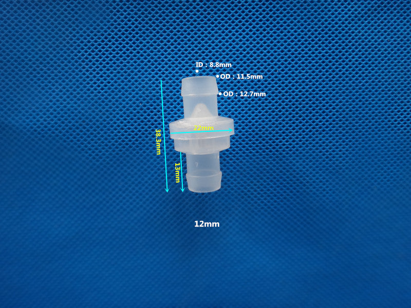 Plastic One-Way Check Valve - Gas & Liquid Water Stop Valve 3-12mm