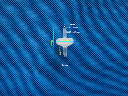 Plastic One-Way Check Valve - Gas & Liquid Water Stop Valve 3-12mm