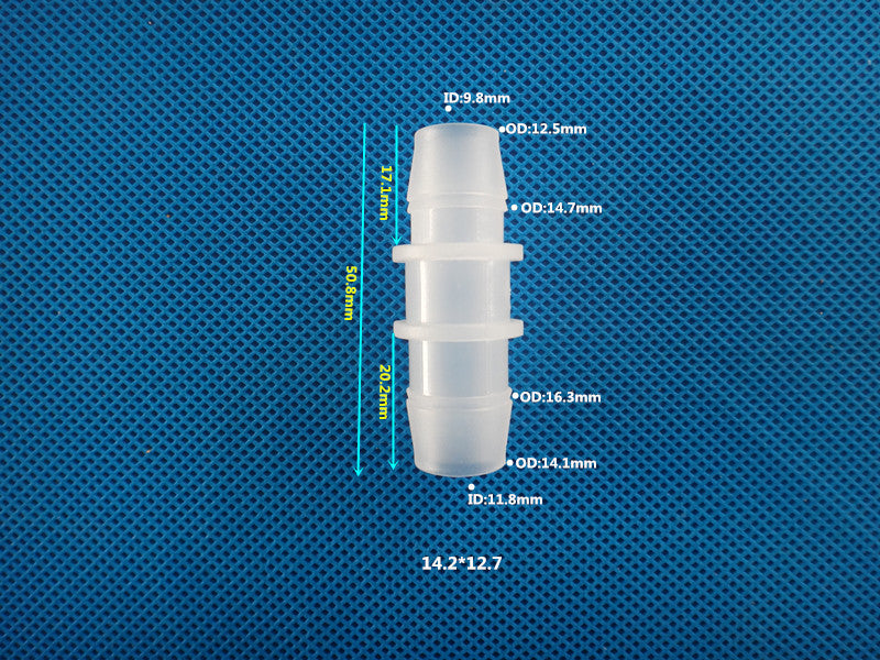 Plastic Reducer Hose Barb Fitting - Straight Connector for  Tubing
