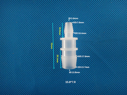 Plastic Straight Tube Barb Reducer - Hose Fitting for Cooling and Heating Systems

