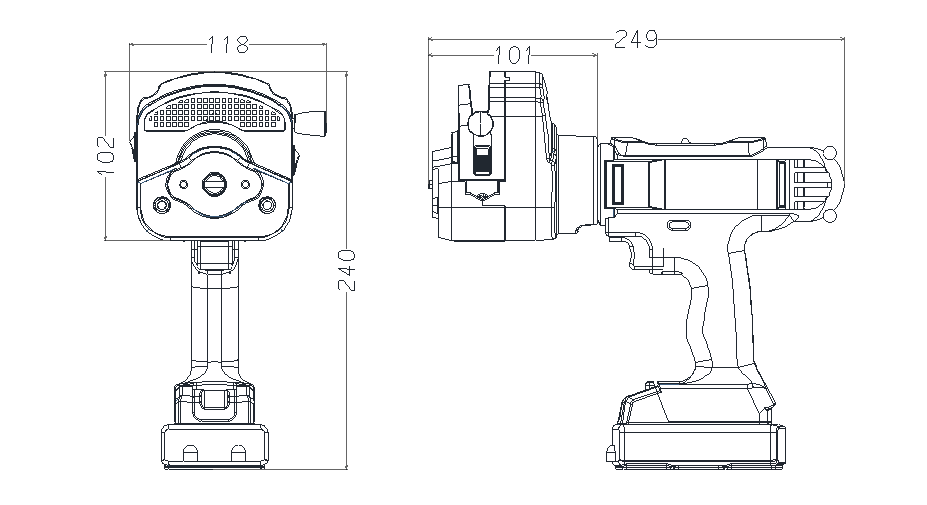 SC-1  Handheld Peristaltic Pump High Flow Outside Sampling Metering Pump