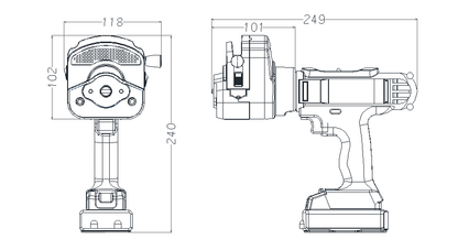 SC-1  Handheld Peristaltic Pump High Flow Outside Sampling Metering Pump