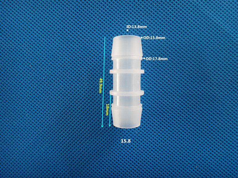 plastic equal barb connector for pneumatic micro tubing
